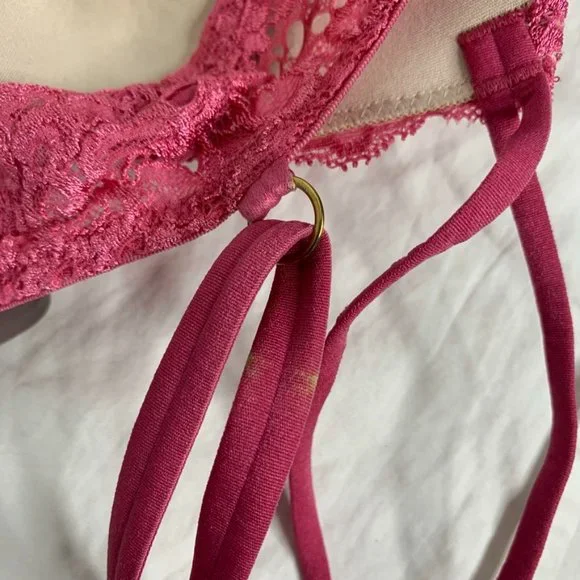 Victoria's Secret Pink floral lace push up bra 34A - Picture 2 of 11